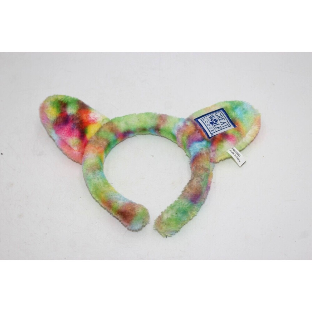 Great Wolf Lodge Ears Tye Dye Headbands Colorful Limited Edition Rainbow HTF #3